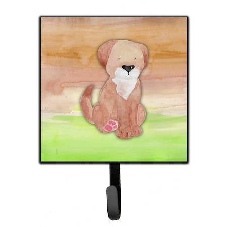 Carolines Treasures Dog Green & Brown Watercolor Leash or Key Holder BB7360SH4